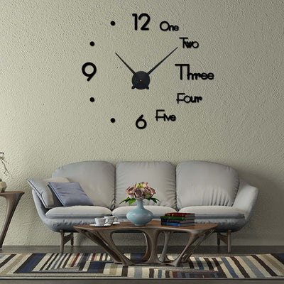 Acrylic Wall Clock with 12inches needles